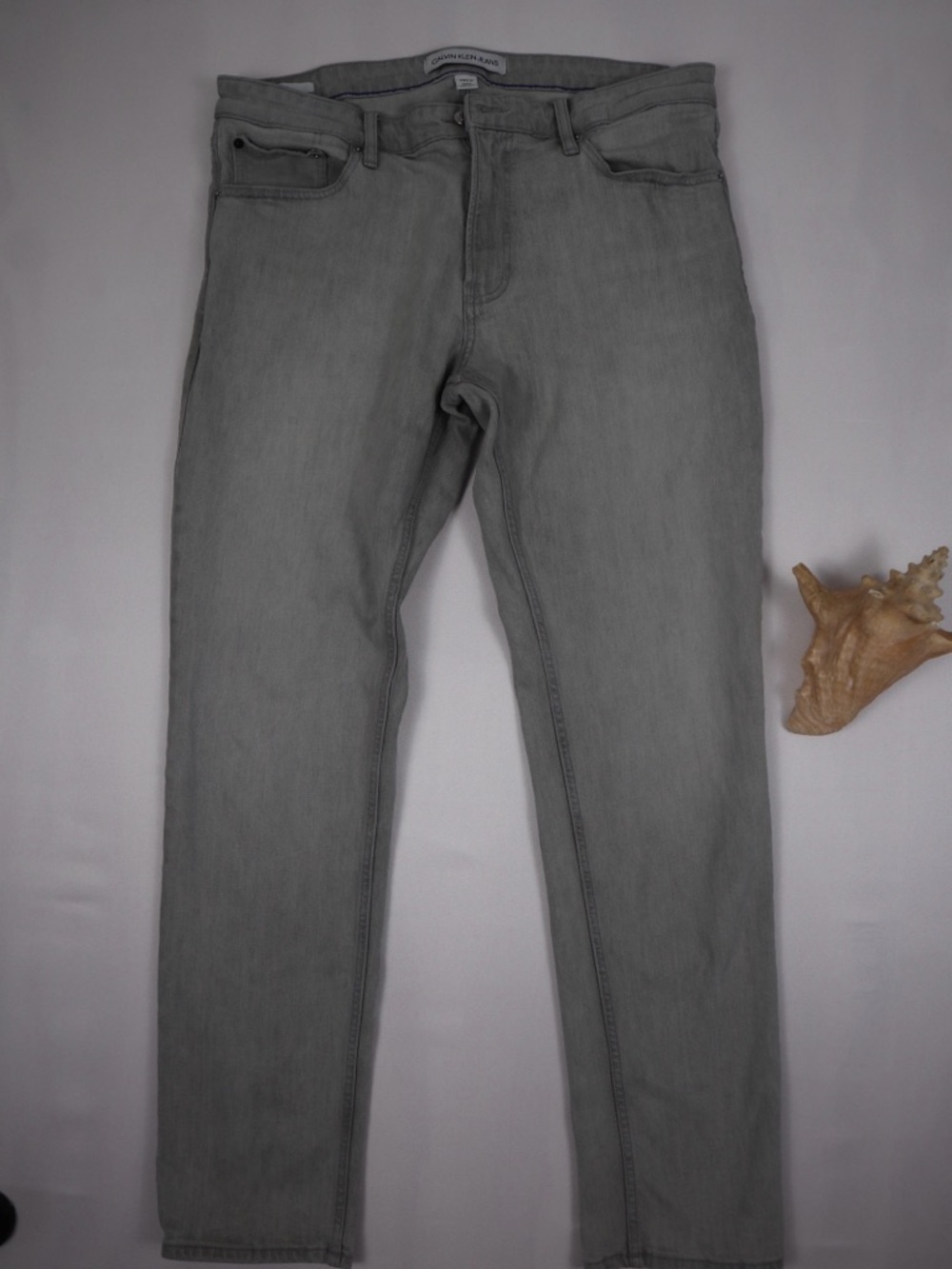 Calvin Klein Slim Men's Light Gray Jeans